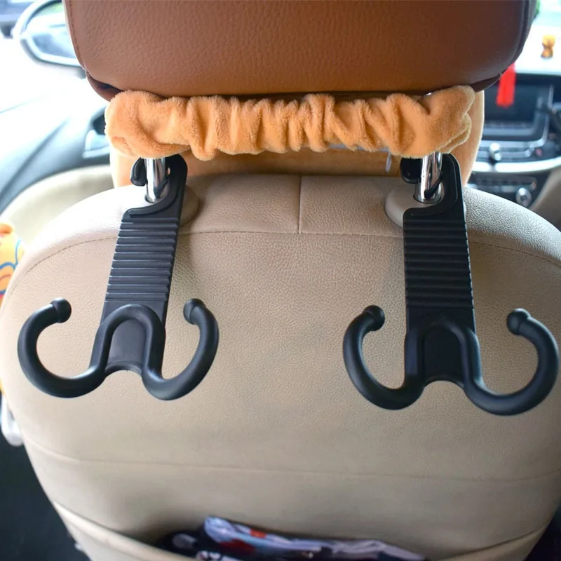2pcs Car Hook, Car Seat Back Hook, Multi-function Storage Hook Car Backrest Hanger Holder Water Bottle