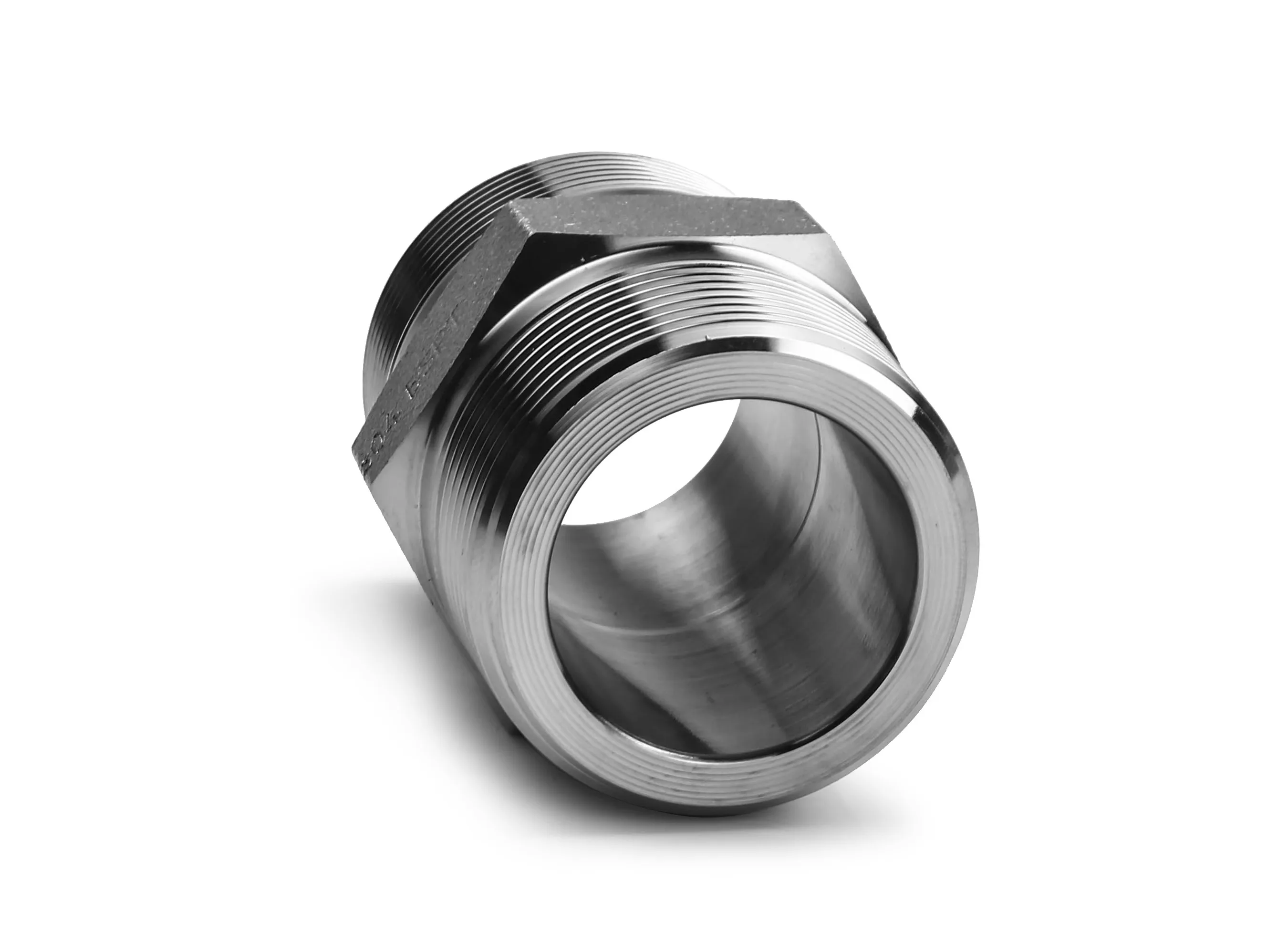 Tetina hexagonal roscada NPT macho a macho 3000LB 304 de acero inoxidable