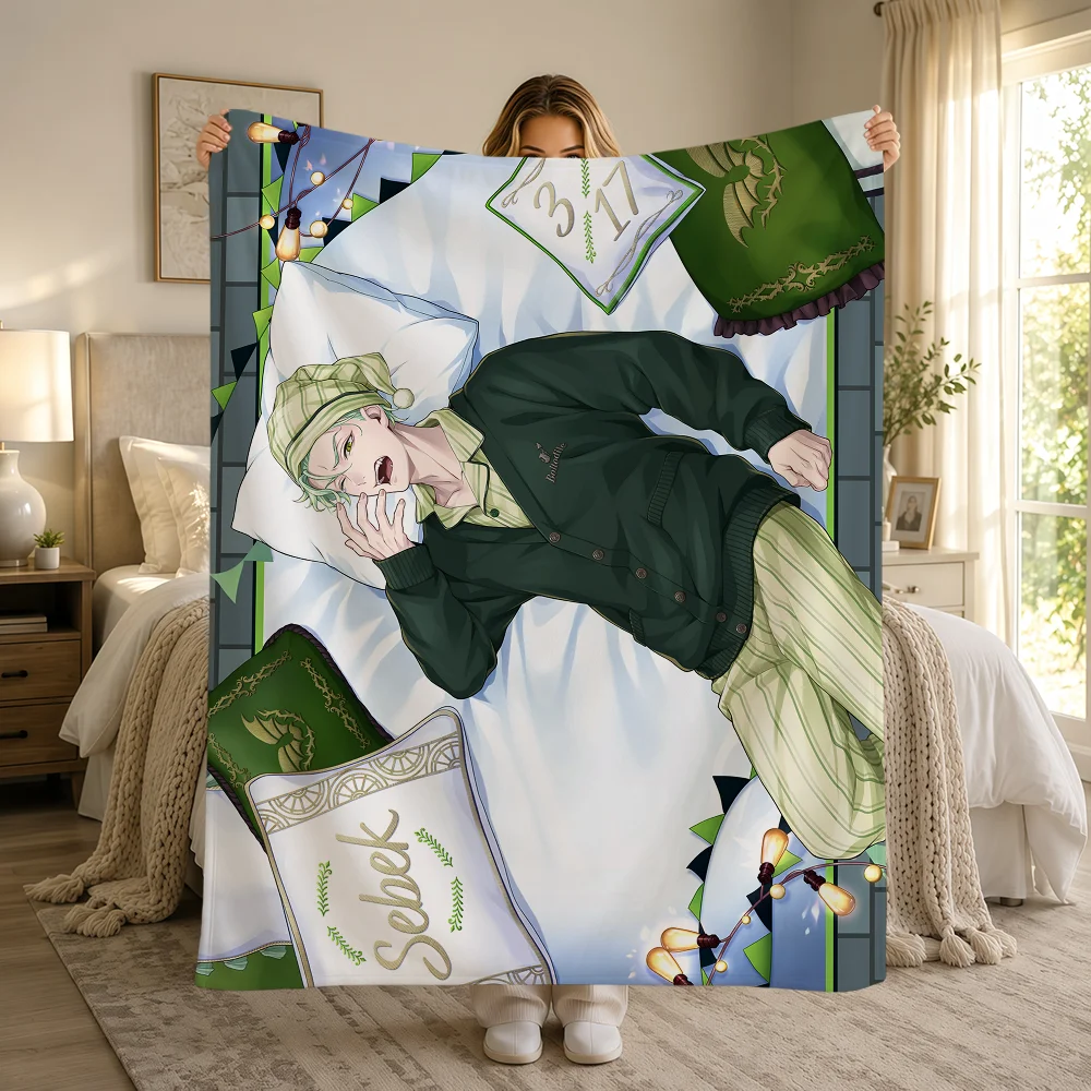 Card SSR T-Twisted Wonderland Ace Azul Cater Idia Warme Weiche Plüschdecke Sofa Wohnzimmer Nickerchen Zuhause Schlafzimmer Geschenk Flanell Hogar – Detail 29