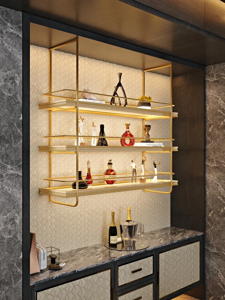 Wine rack, hanging cabinet, bar counter, hanging rack, restaurant private room wall mounted shelves, hanging wine cabinet,