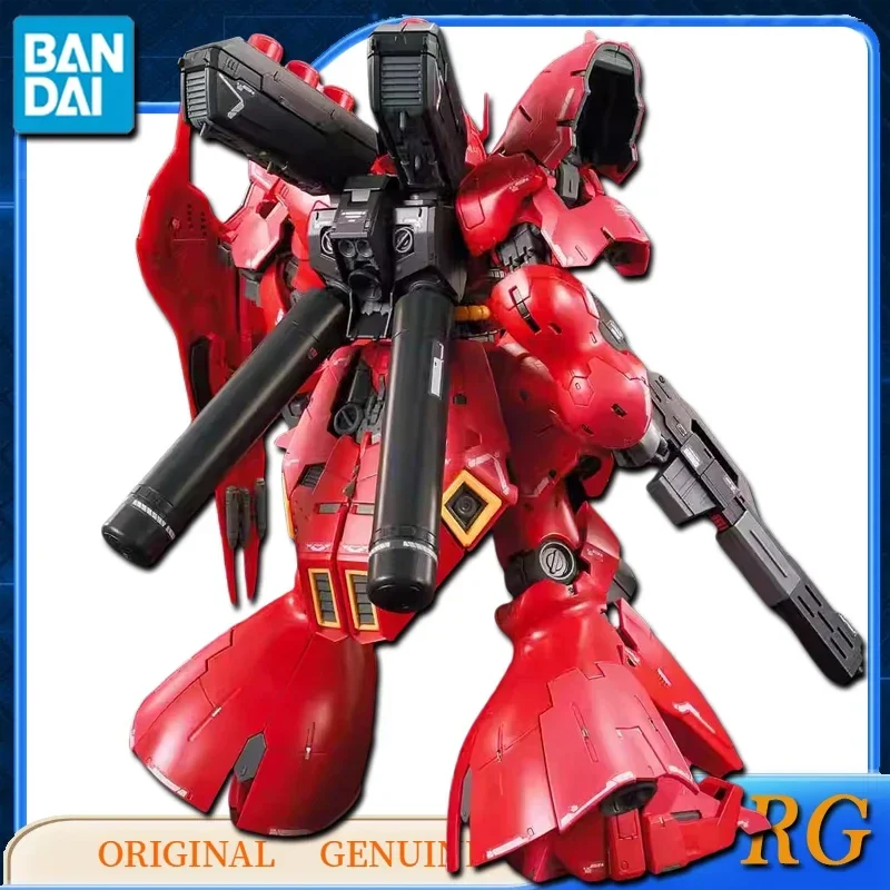 Bandai Original Genuine GUNDAM RG MSN-04 SAZABI Figurki akcji z anime Zabawki dla chłopców Dziewczynki Prezent dla dzieci Model kolekcjonerski Ozdoby