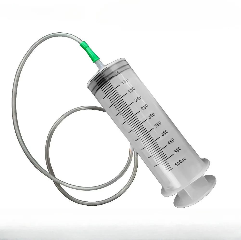 Large Capacity Syringes Reusable Needle Barrel Oil Pump with Scale Oil Suction Vacuum Syringe Pistol Pump Extractor