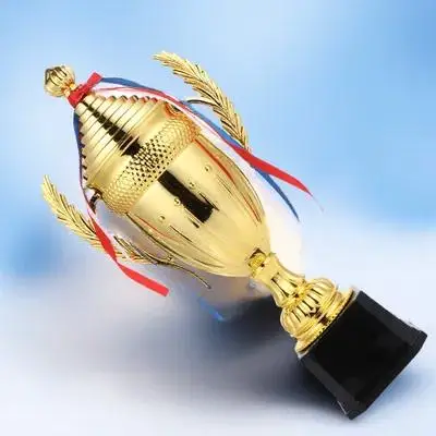 ゴールデン トロフィー カップ プラスチック製賞トロフィー 競技賞 大人向け パーティーゲーム インセンティブ 教室 スポーツイベント用