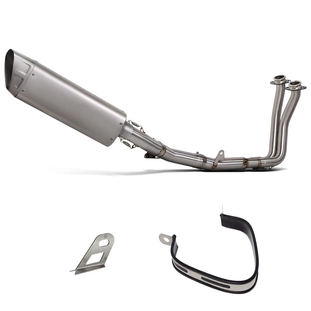 

STLFFor Hondas XL750 Transalp 750 Motorcycle Exhaust Full System Stainless Manifold M12 Muffler with Weldable Hang Ear