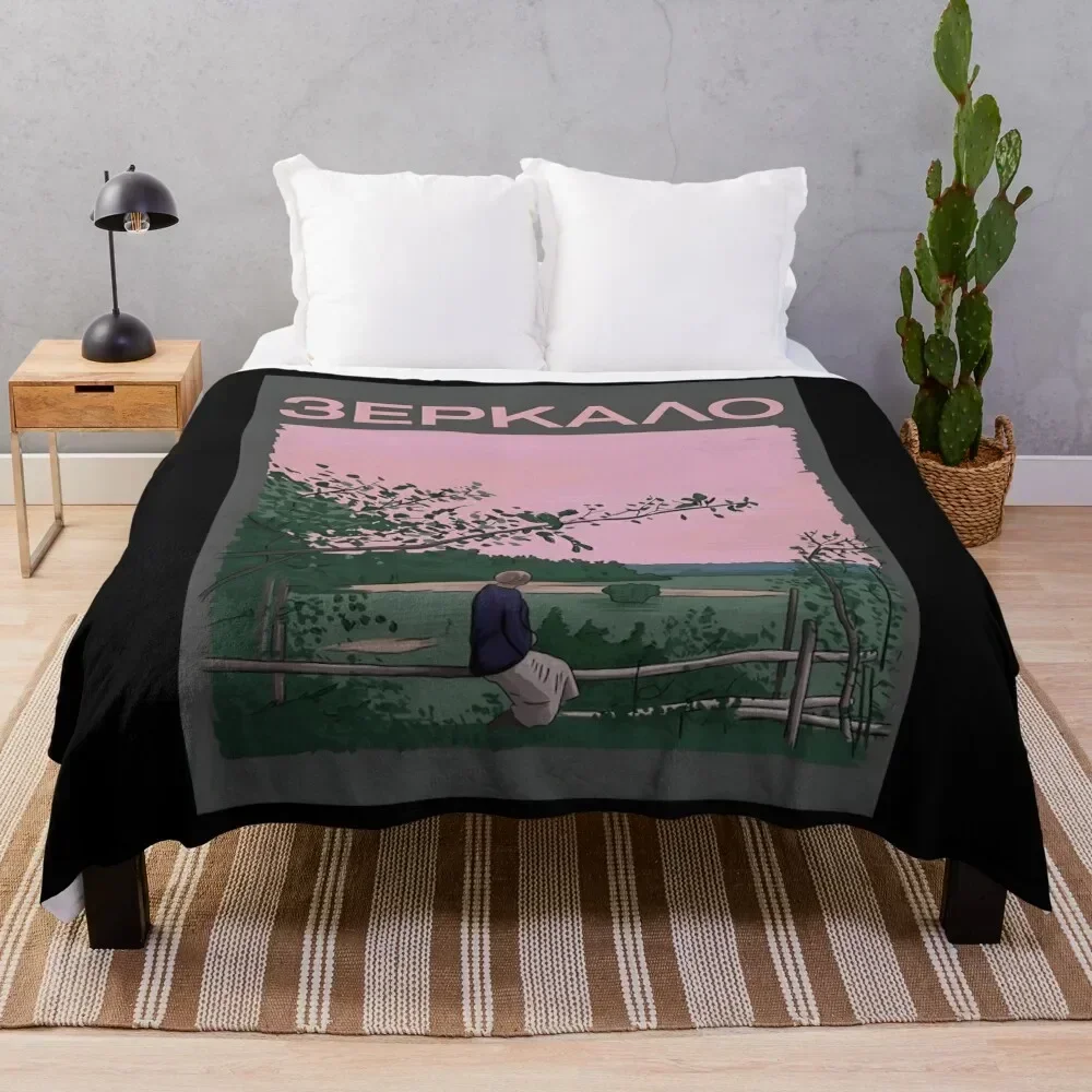 

Andrei Tarkovsky&39;s The Mirror with Title Classic Throw Blanket Bed covers Sofa Plaid on the sofa Blankets