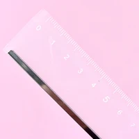 1PC 15cm Straight Ruler Transparent Plastic Ruler Drawing Tool Desk Accessories Student Stationery School Office Supplies 5