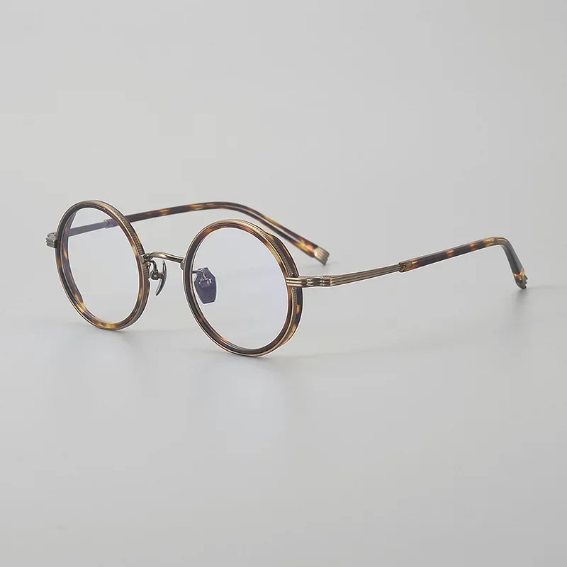 

Ретро-японские оправы для очков ручной работы из титана OG2512, мужские и женские, с ацетатными элементами, защита от синего света, для коррекции близорукости