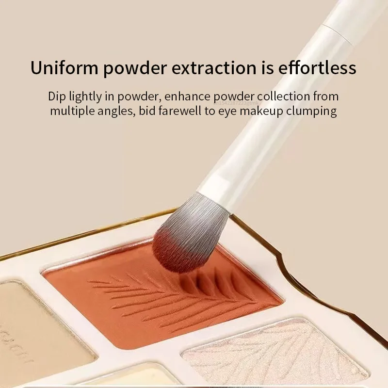 5/8/10Pcs Natural Eye Makeup Brushes Set Detail Eyeshadow Brush Makeup Brush White Ultra Soft Eyeshadow Eyeliner Makeup Tool