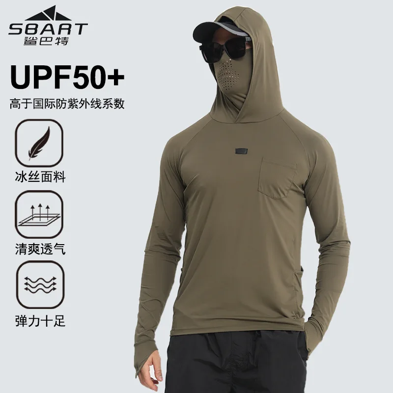 

Cross-border bestseller quick-drying ice silk sun-protective clothing, 25 new men's summer ultra-thin ice silk mesh fishing suit