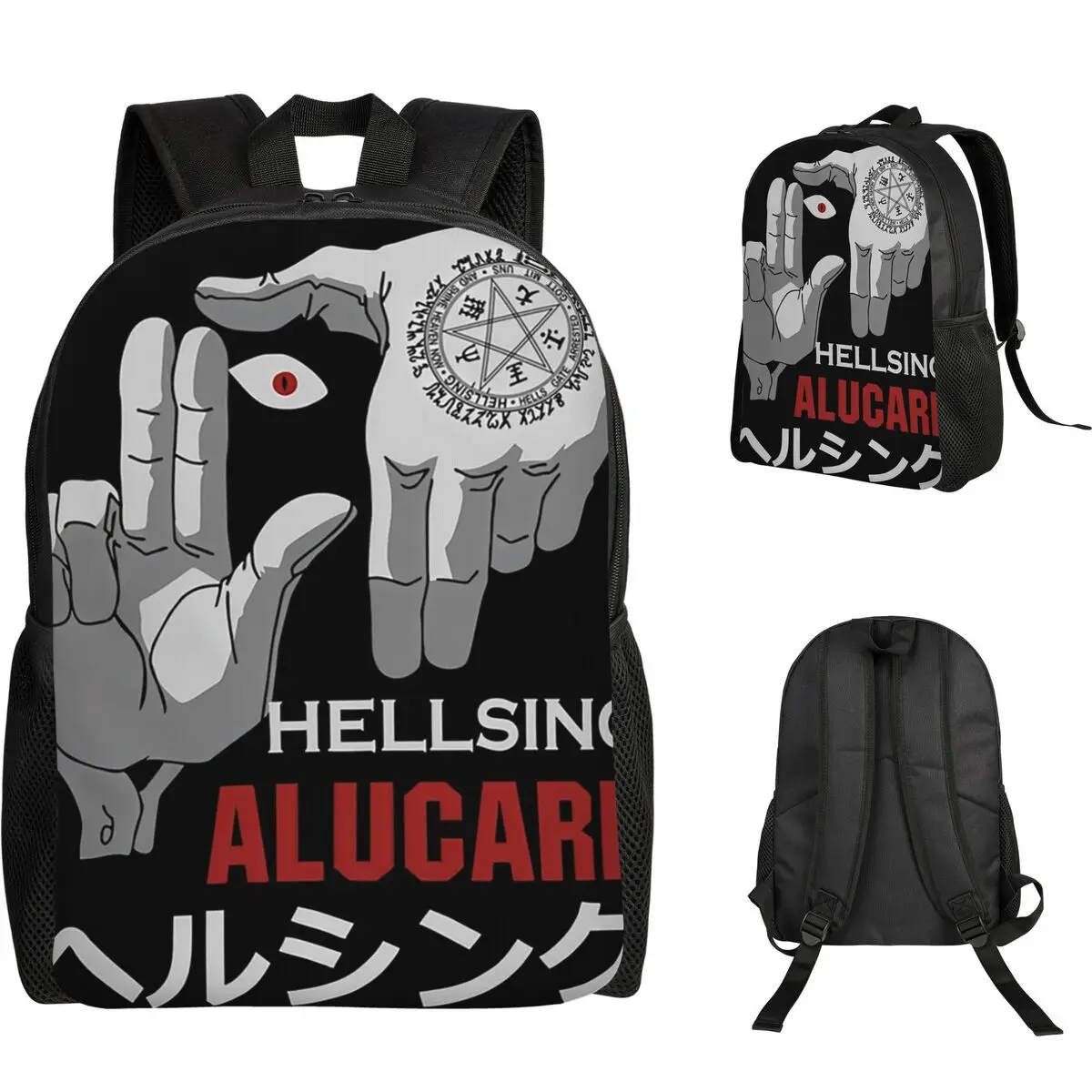 

Рюкзак Alucard Hellsing Manga для студентов, школьников, мальчиков и девочек, сумка для книг, школьная сумка, сумка для ноутбука, сумка через плечо