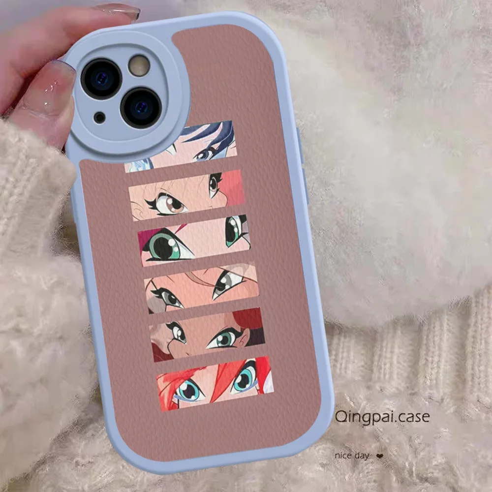 Girl W-Winx Clubs Phone Case Hard Leather For iPhone 14 13 12 Mini 11 14 Pro Max Xs X Xr 7 8 Plus Fundas