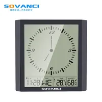 LCD large screen digital calendar  multifunctional electronic temperature and humidity clock, a-larm c-lock
