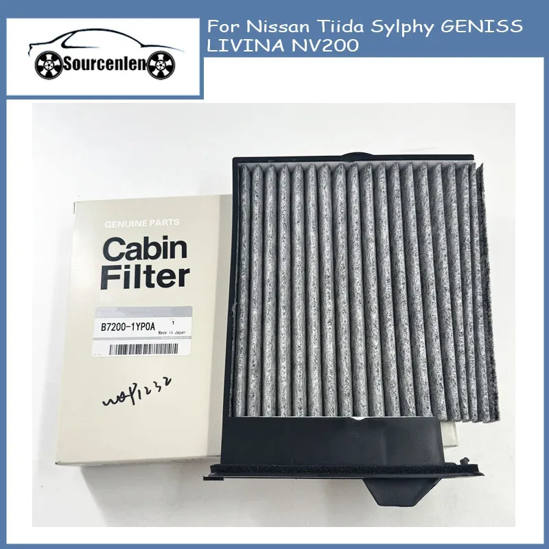 

Active Carbon AC Filter Cabin Filter for Nissan Tiida Sylphy GENISS LIVINA NV200 OEM: 27891-ED50A-A129 B7200-1YP0A