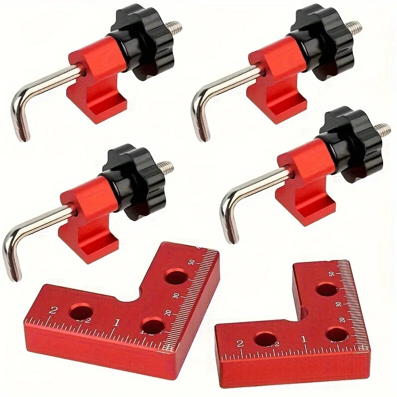 

Mini 12-piece aluminum alloy 90-degree woodworking ruler, metric right angle measuring scribing positioner