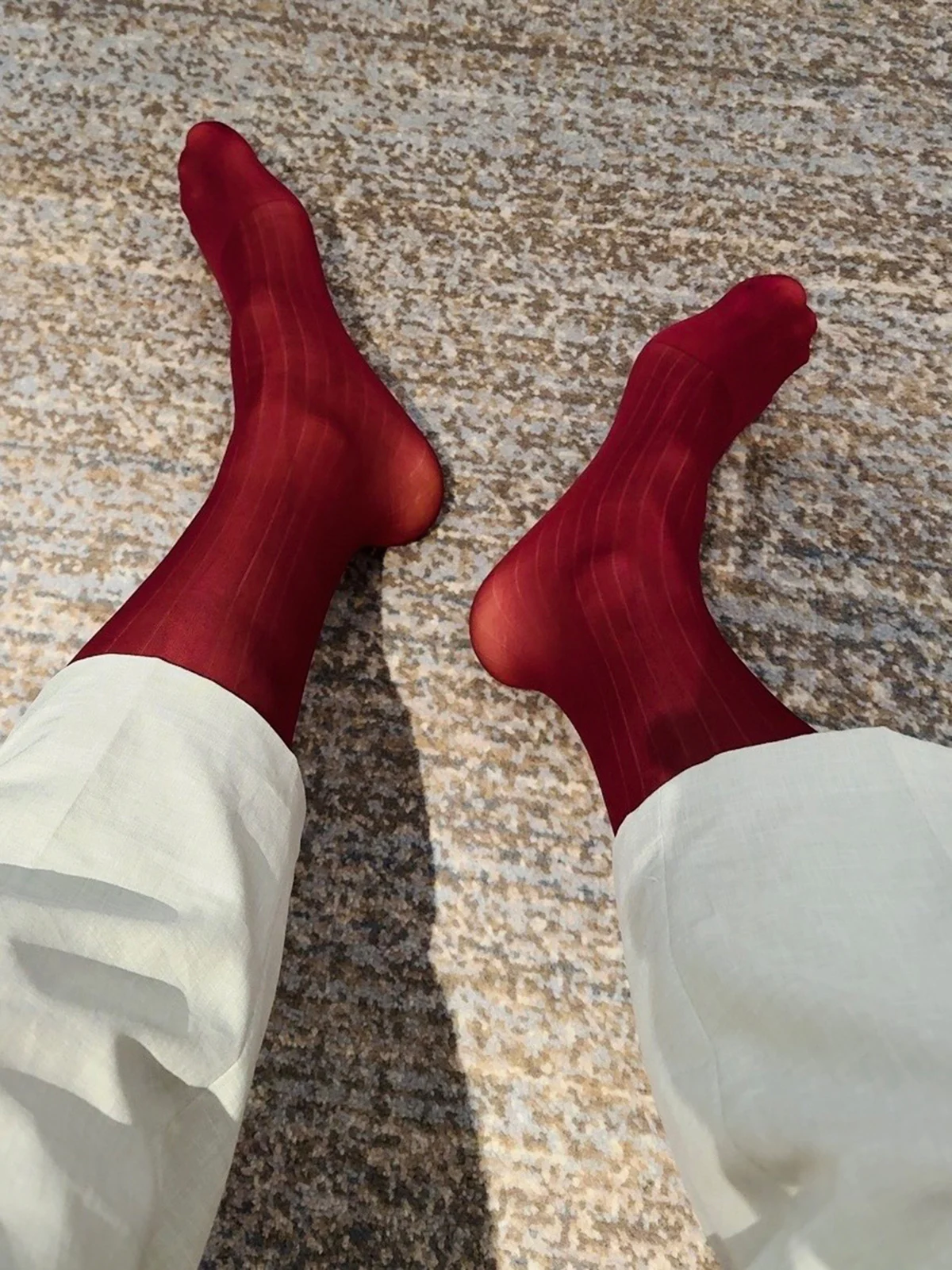 Sheer Vertical Striped Dress S - Men'S Shoes For Crews recension och pris