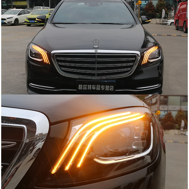 For Benz W222 headlight 2014-2018 S320 S400 S350 W223 S Class Design LED Auto Headlights Dynamic Tools Accessories Assembly