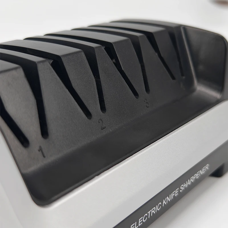 

Electric Knife Sharpener Quick Sharpening Tool Rechargeable Non Slip Pad Portable Kitchen Blade Sharpener with 2 Modes