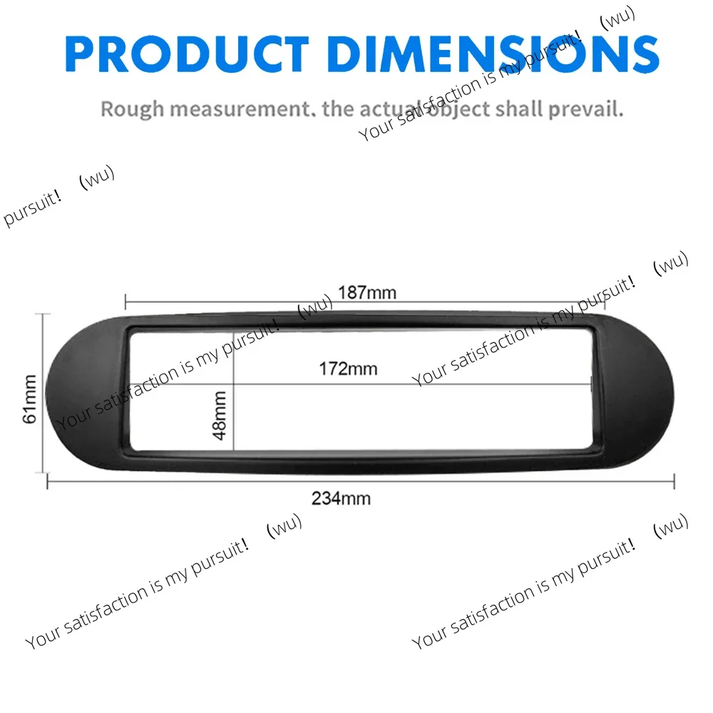Single Din Facia for Volkswagen VW New Beetle 1998-2010 Radio DVD Stereo CD Panel Dash Kit Trim Fascia Face Plate Frame