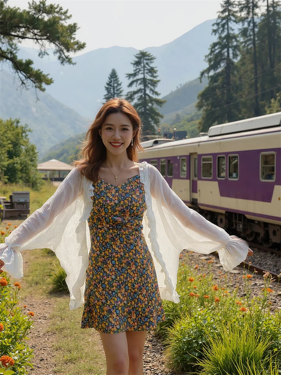 Damskie letnie bluzki Grzyb jedzony Krótki rękaw Koronkowe wykończenie Gładki denim Odzież wierzchnia Czerwony Oversize Kobiecy Modny Krata Plażowy