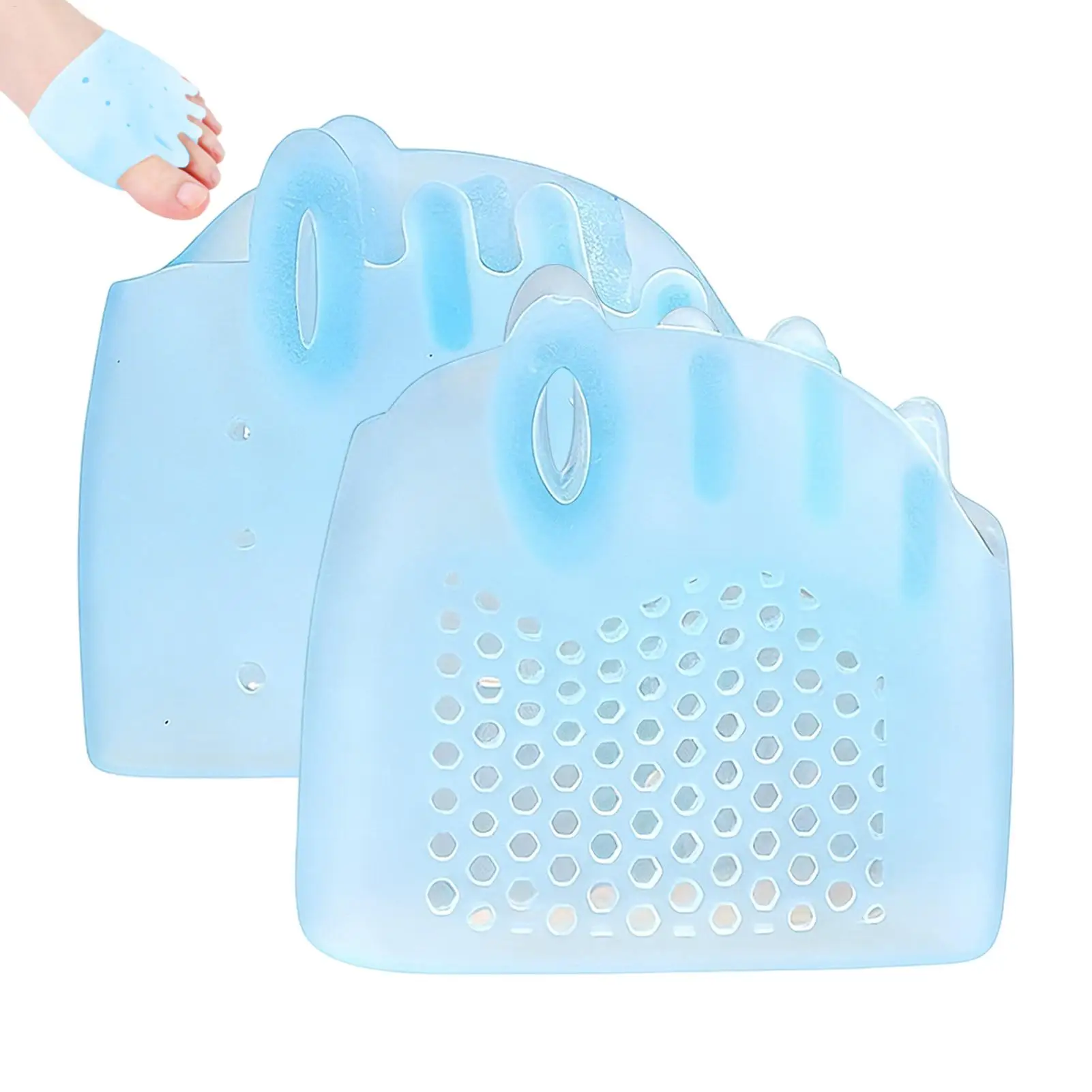 1 Pair Toe Separator Soft Anti-Slip Foot Cushions Silicone Toe Protectors Bunion Corrector Hammer Toe Corrector Toe Spacers