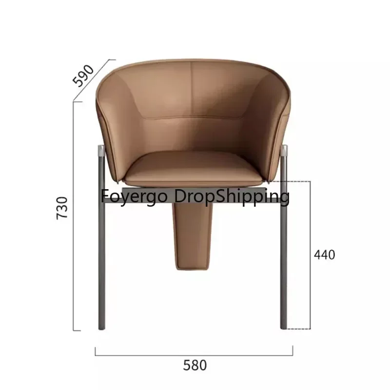 Kuchnia Minimalistyczne skórzane krzesło Nowoczesna jadalnia Krzesło do pracy na komputerze Gabinet Projekt biurowy Sillas Comedor 접이식의자 Luksusowe