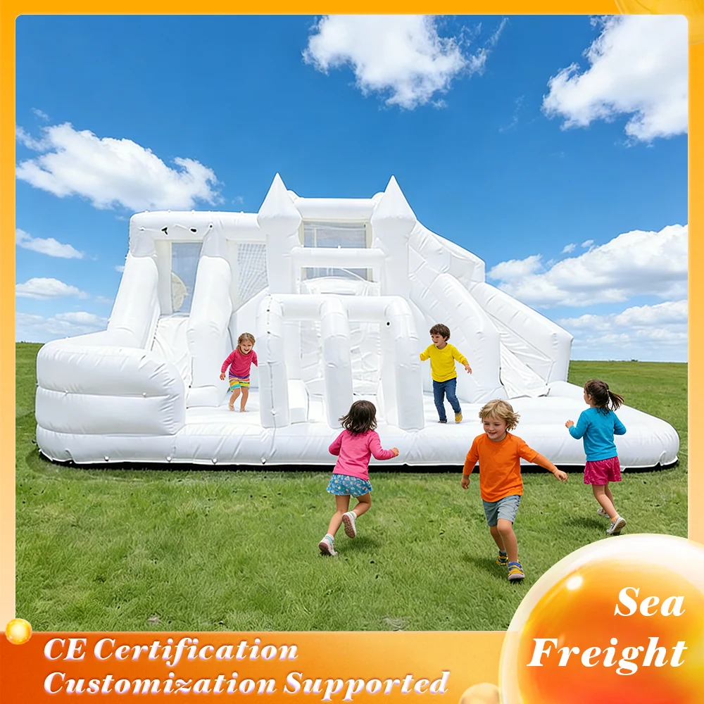 

Надувной водный игровой комплекс с двойным водопадом для летних детских вечеринок, батут для игр на заднем дворе, набор для веселых мероприятий на открытом воздухе