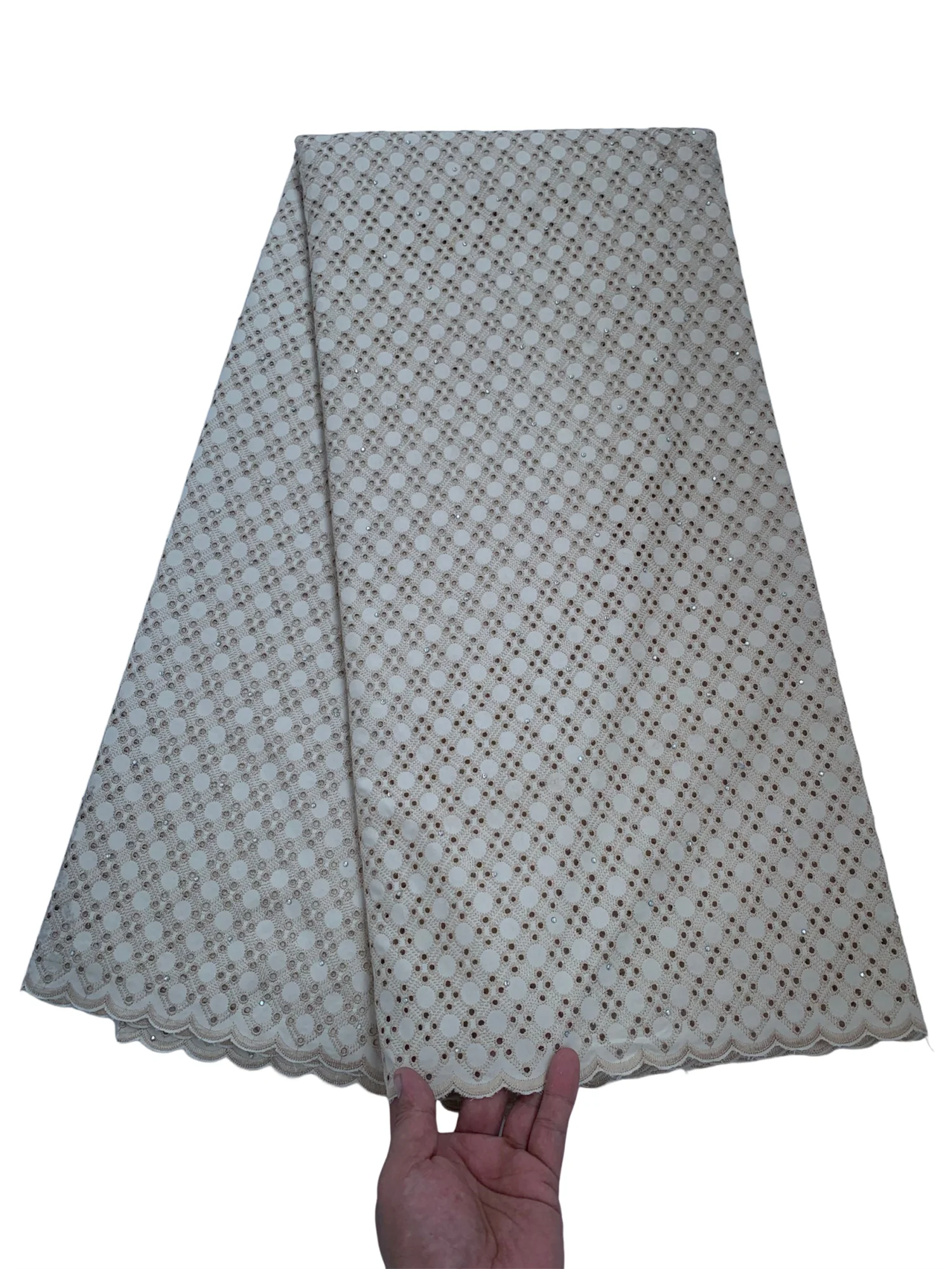 

New Pure Color Dubai Cotton Polish Fabric High Quality 2025 Suit Lace Material 5Yards For Man Sewing Nice Dress Bridegroom Style