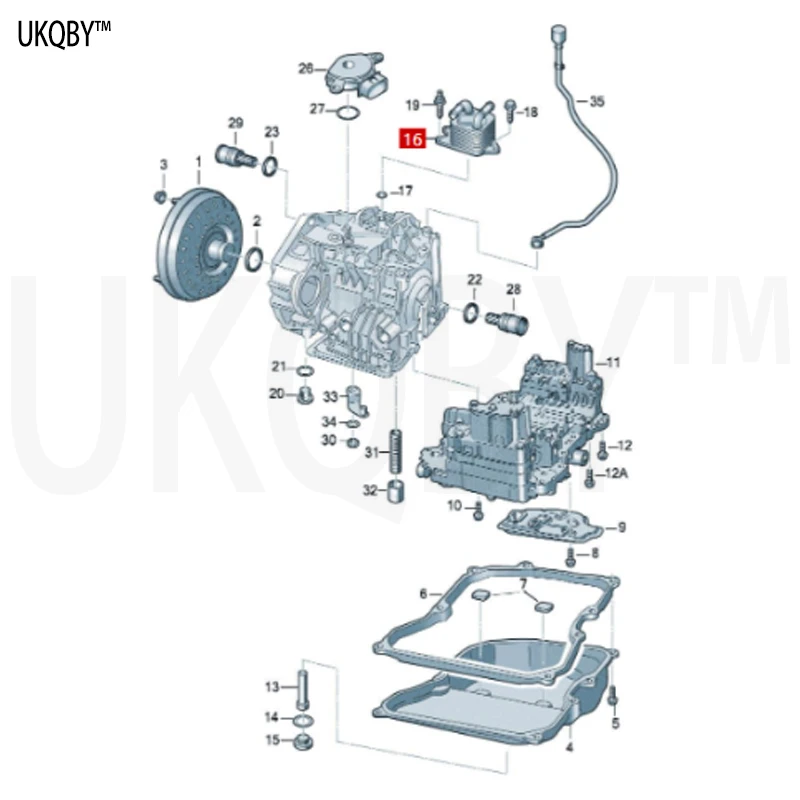 Oil cooler, gearbox, radiator  09G409061B 1410102001