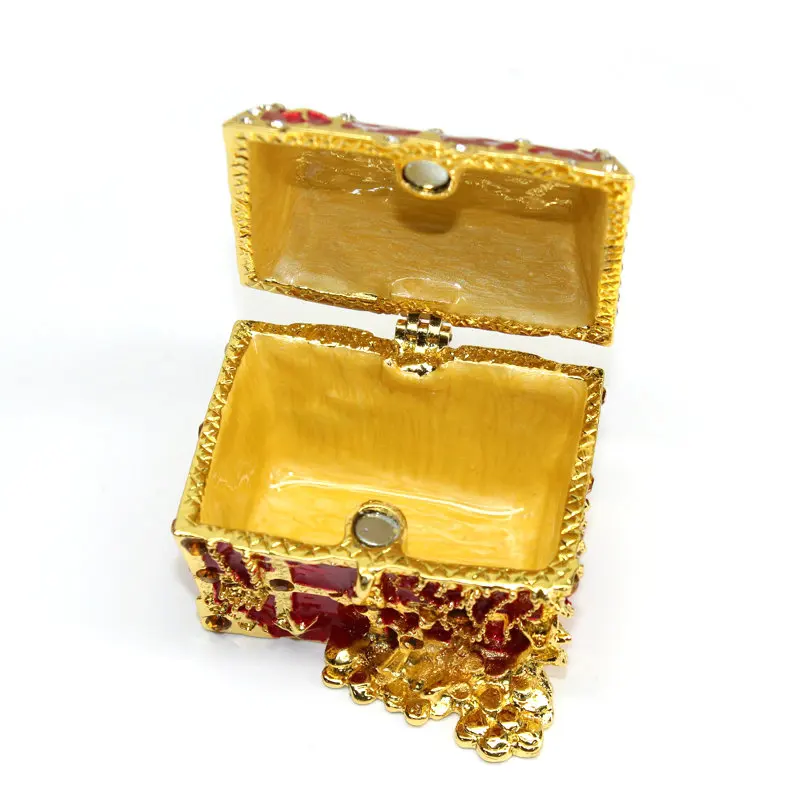 SHINNYGIFTS Handmade Enamel Trinket Box Necklace Ring Jewelry Box Collective Box