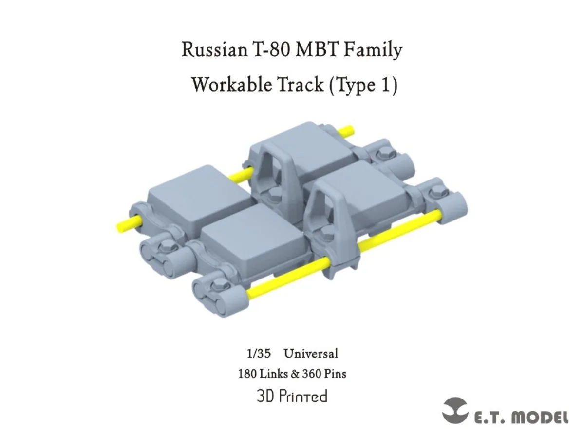 1/35 ET model P35-067 Russian T-80 MBT Family Workable Track（Type 1）Universal