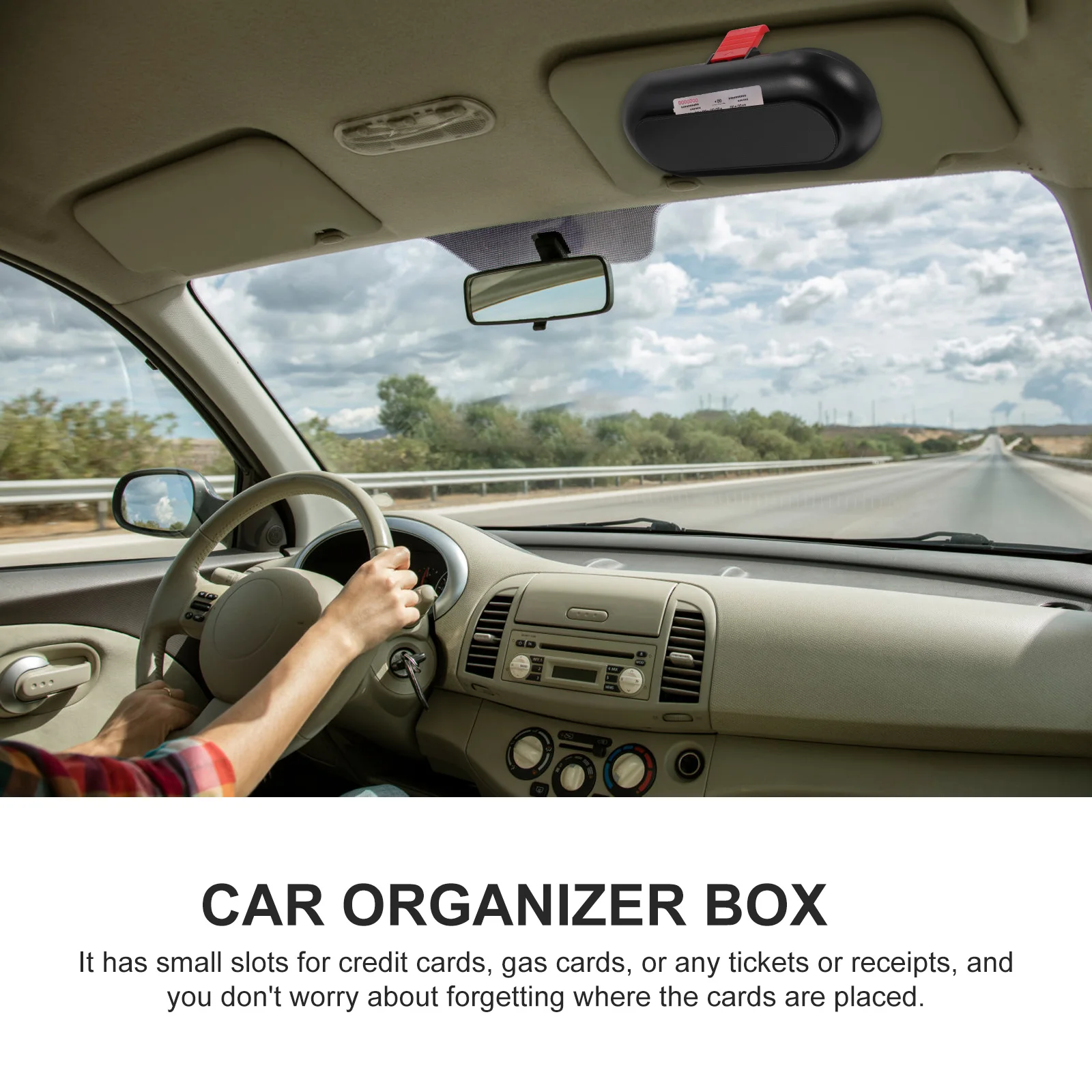 

Glasses Box For Automobile Car Sunglasses Case Shockproof Dustproof Sun Visor Glasses Holder Storage Box Eyeglasses Container