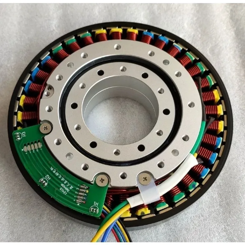 Flat permanent magnet brushless DC motor ultra-low speed 3Nm disc thin drive motor equipment