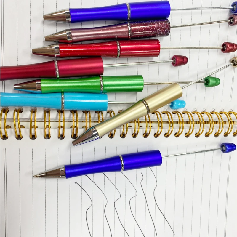 

25 шт., новые цветные милые ручки из бисера, ручки из бисера, пластиковые ручки из бисера для студентов, школьные канцелярские принадлежности, изготовление подарков своими руками, канцелярские принадлежности