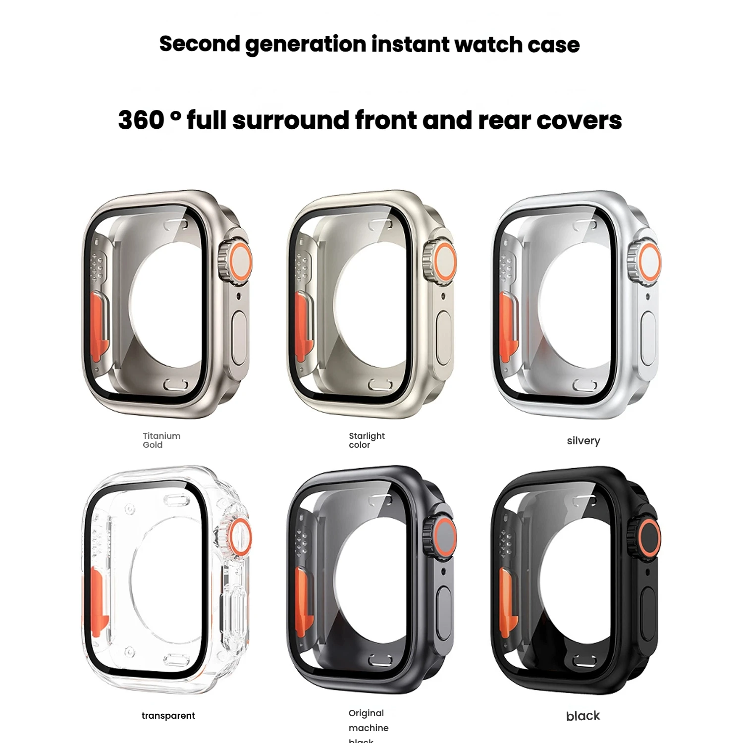 

Screen Protector Cover for Apple iWatch S10 46mm 45mm 44mm 42mm Hard PC Front Rear Bumper Case Apple watch S10 Change To Ultra
