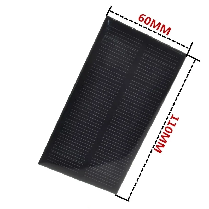 Panneau solaire électronique intelligent, chargeur de téléphone portable, jouet léger domestique, bricolage, 1W, 5V