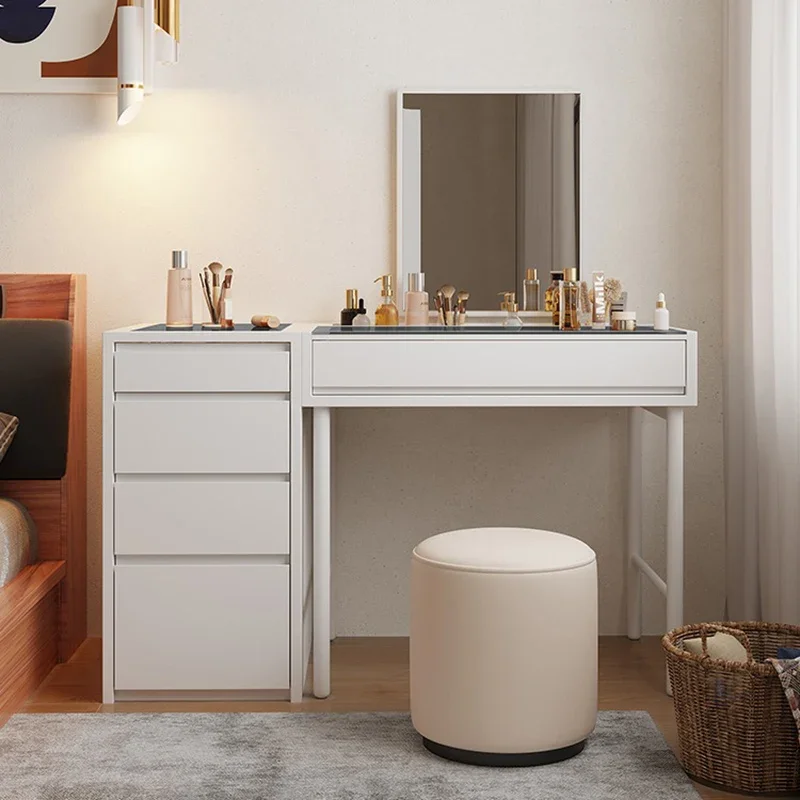 Tocador multifuncional para dormitorio, cajón nórdico de lujo, tocador europeo, espejo para mujer, muebles para el hogar Schminktisch