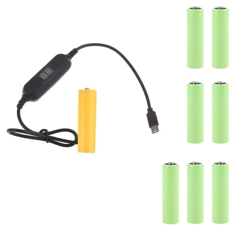 

P9FA AA Battery Eliminators Line for Toy ClockFan 5V3A to 1.5V-12V Power Supply Cord