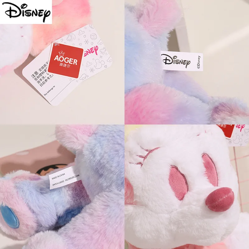 Disney 38cm Anime pluszowy Lilo & Stitch Mickey Minnie Fantasy wata cukrowa zabawki Kawaii Plushie lalki prezenty dla dzieci