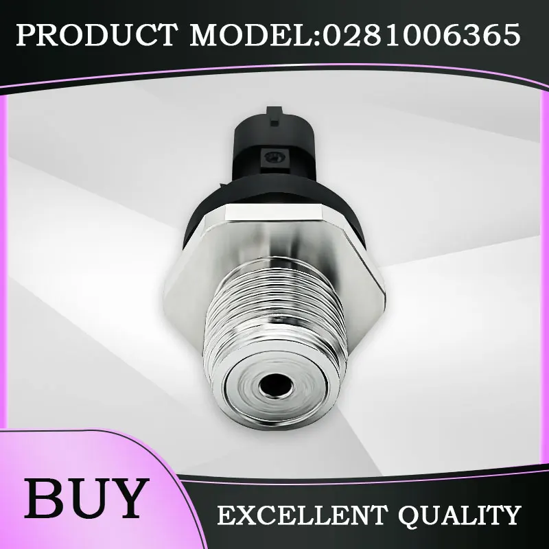 

Fuel Rail Pressure Sensor 0281006365 0281006047 For Bosch MAN Iveco Germany Common Rail Tube Sensor YF0533