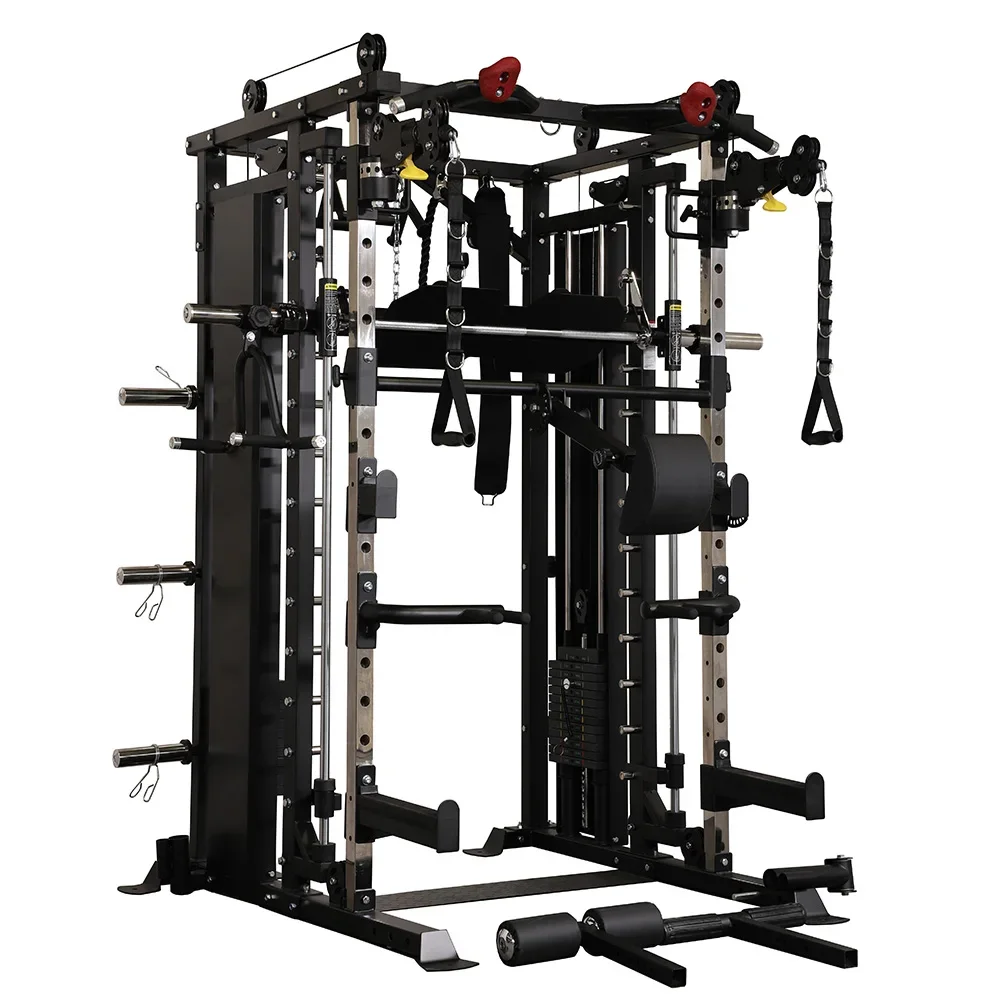 YOMA Fitness Body Building Commercial Gym Equipment Strength Training Exercise Squat Rack Multi Functional Smith Machine