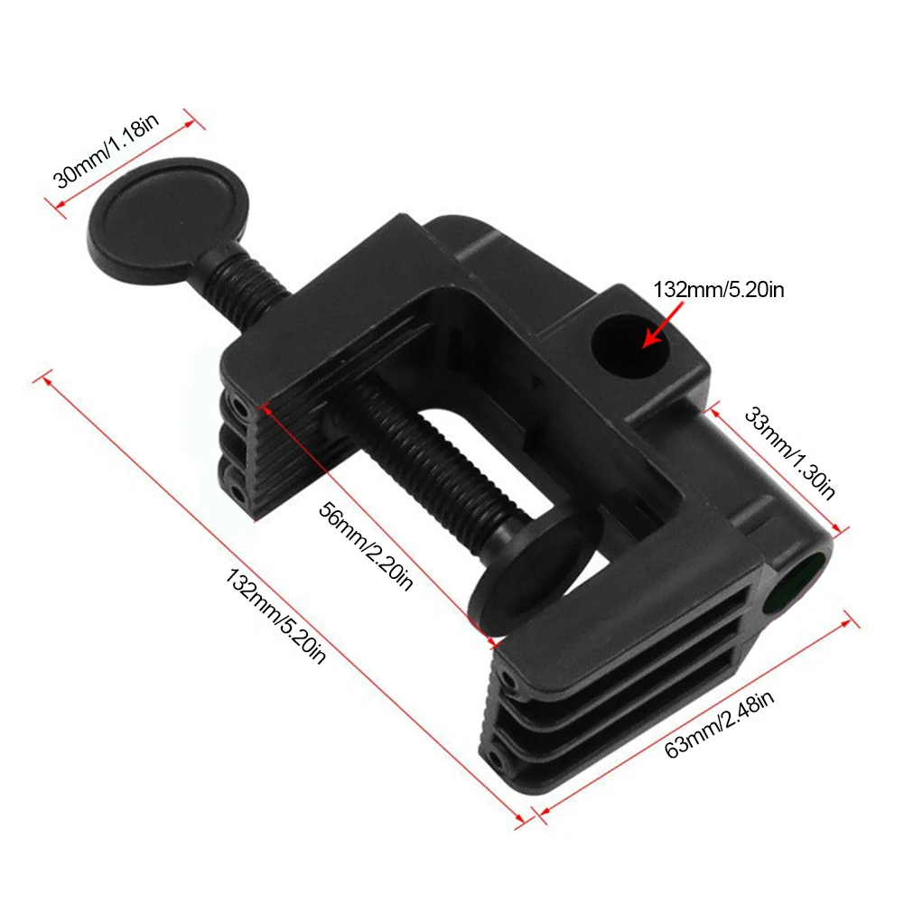 1-10pcs Cantilever Bracket Clamp Non-Slip Broadcast Mic Stand Clamp C Shape Horse Buckle Clip for Microphone Desk Lamp Ringlight