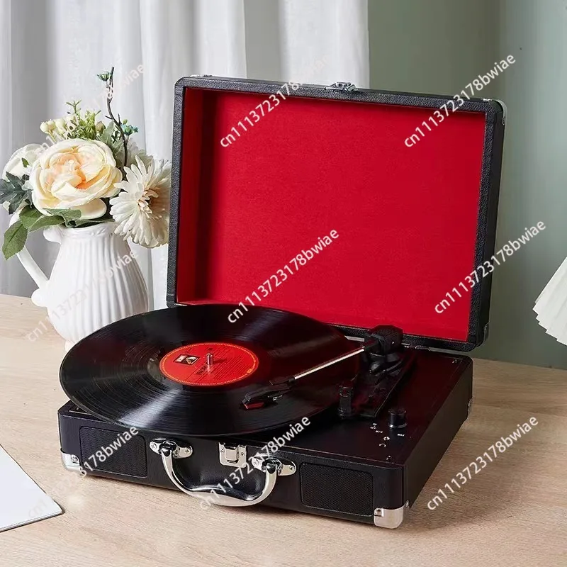 Retro gramophone vinyl record player portable bluetooth speaker living room decoration practical gift