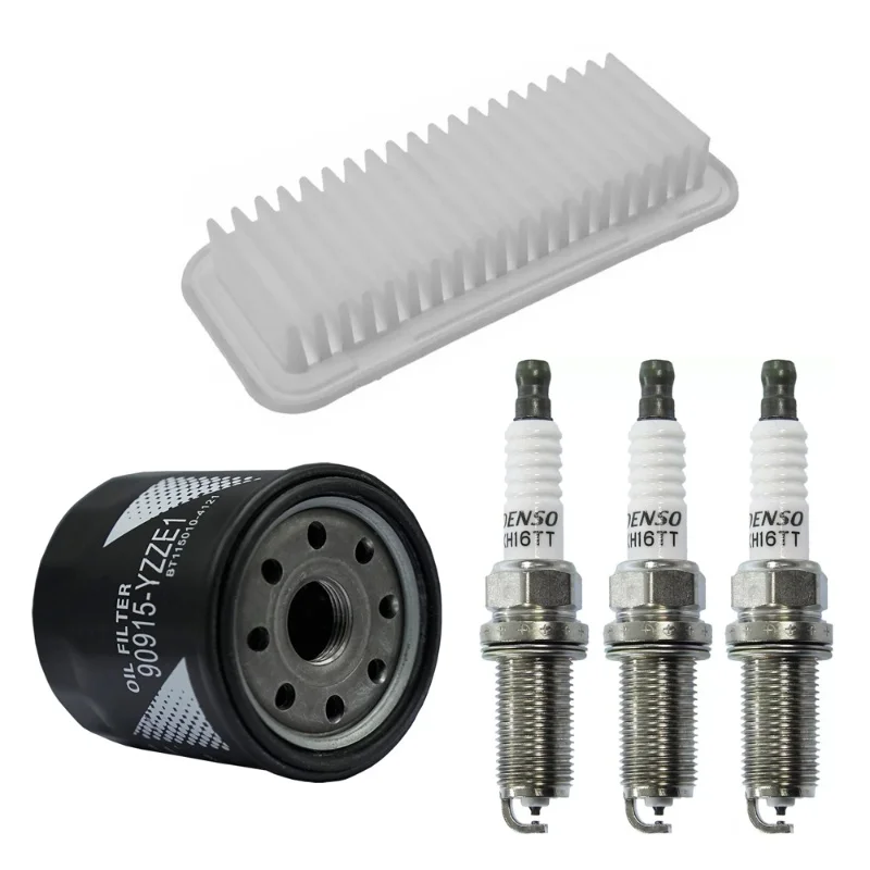 

Full Service Kits Oil Filter Air Filter Spark Plugs For CitroenC1 Peugeot 107 108 Toyota Aygo 1.0 High-Quality Car Accessories