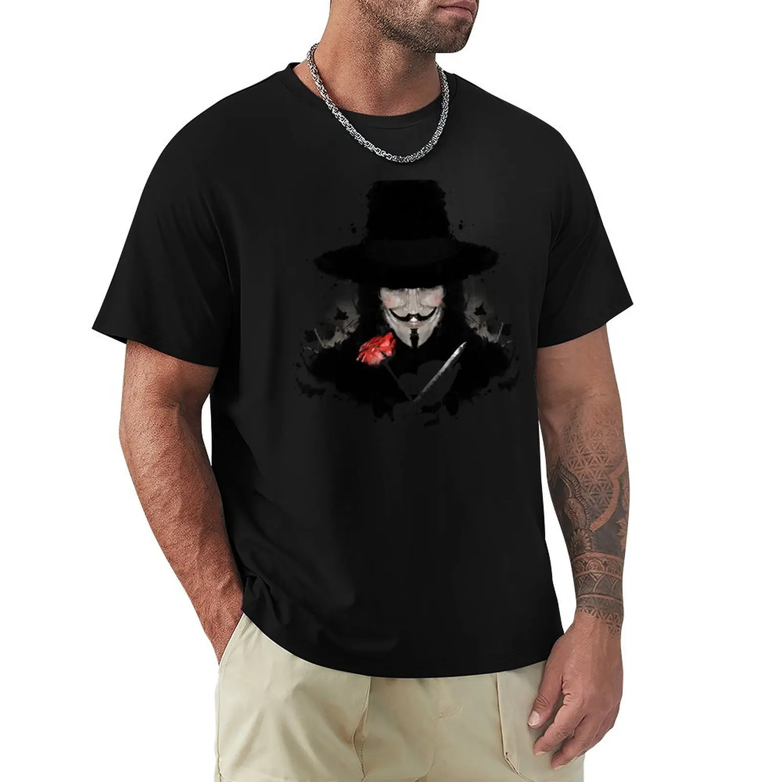 

Ink for Vendetta T-Shirt essential t shirt Anime t-shirt t shirts for men cotton