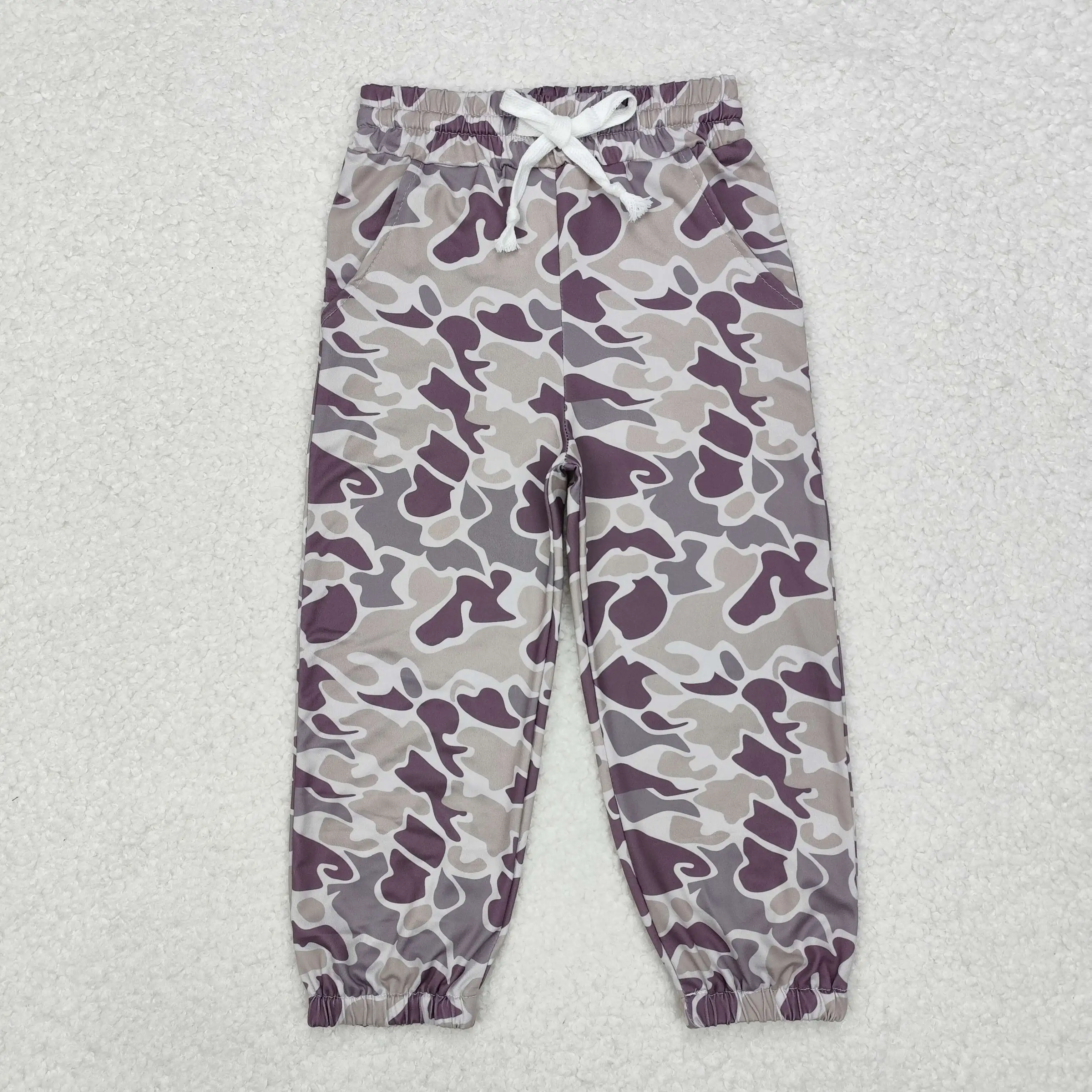 P0652 Fashionable, Good-Looking With Durable Girls Clothes Trousers Camouflage cuff ties Print With Trousers Children Clothes