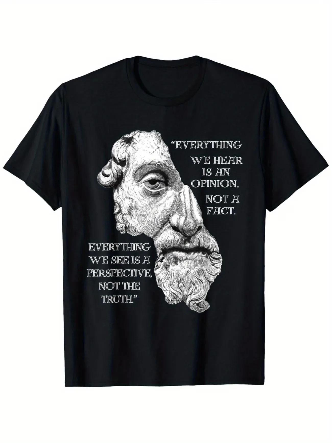 Vintage Retro Stoic Apparel for History Enthusiasts Philosophy Lovers Men's Women Tops Tee Streetwear Casual Loose Short Sleeve