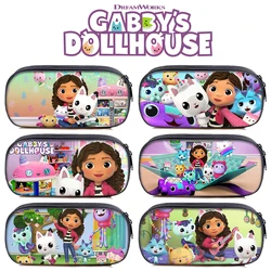 Gabby Dollhouses Kids Pencil Case Cartoon Pencil Cases Anime Stationery Cute Pencil Bag Children School Supplies Birthday Gifts