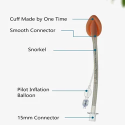 BamuCare 1PC Disposable Reinforced Silicone Laryngeal Mask Sterile Medical Laryngeal Mask LMA Anesthesia Breathing Intubating