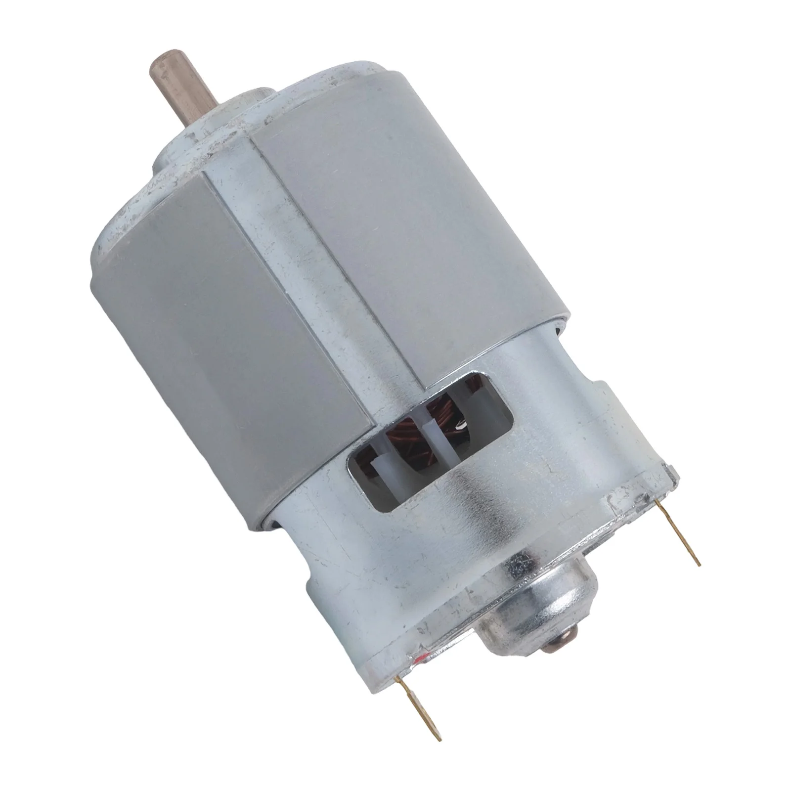 Silver 21V RS755 Long Shaft Motor For Electric Lawn Car Washer Battery Grass Cutter Replacement Tools