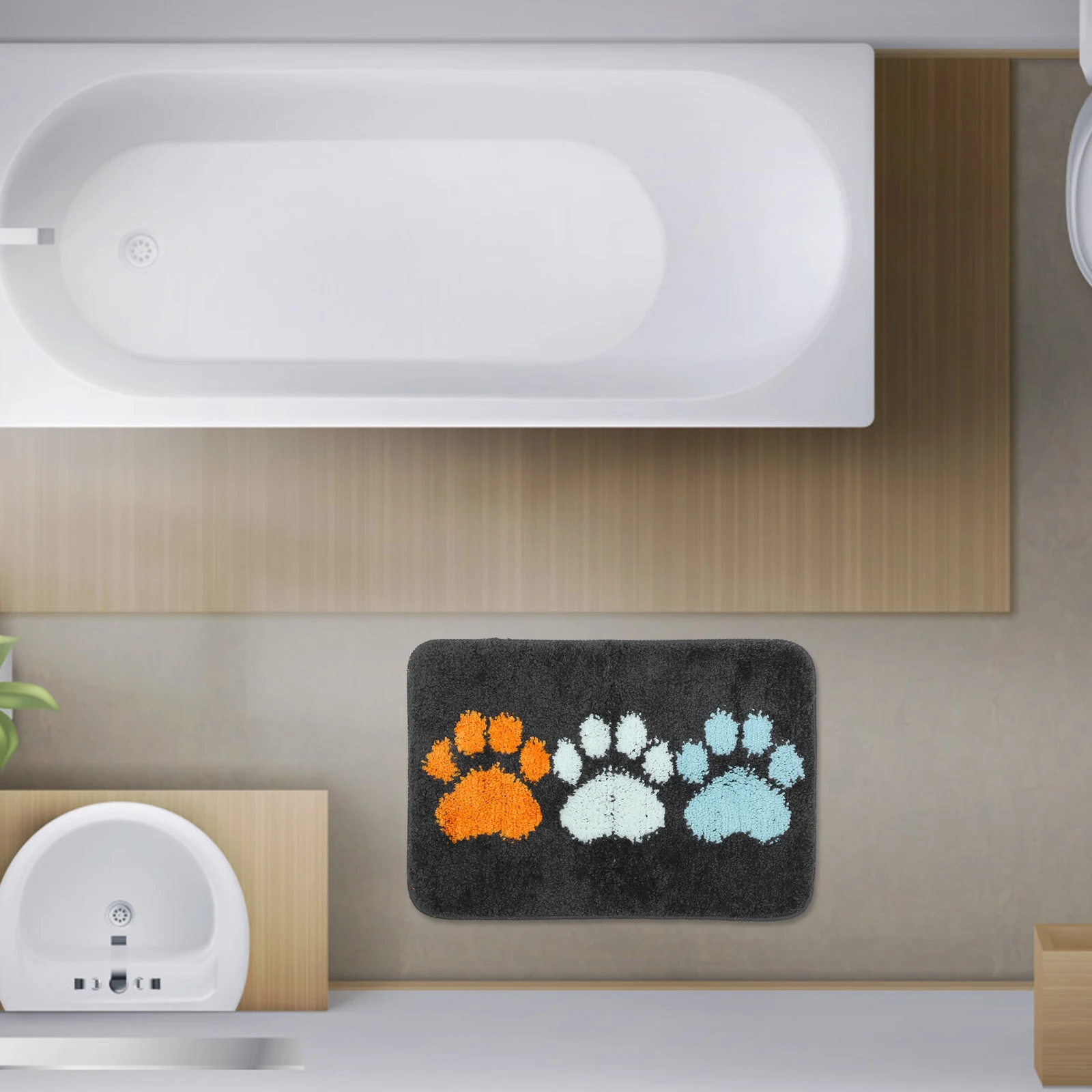 

Ultra-Soft Microfiber Rug Non-Slip Water Absorbent Reliable Doormat Quick Drying Floor Mat For Bathroom Bedroom Home Use